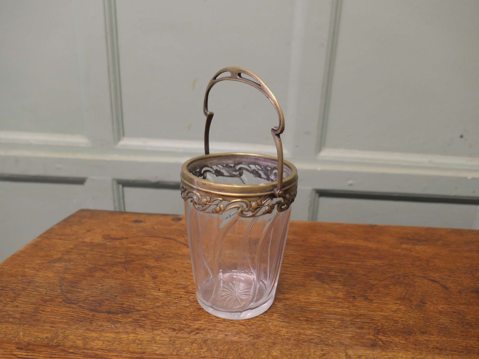 French Art Nouveau Personal Champaign Ice Bucket, Wine Cooler A Superb Piece photo for sale