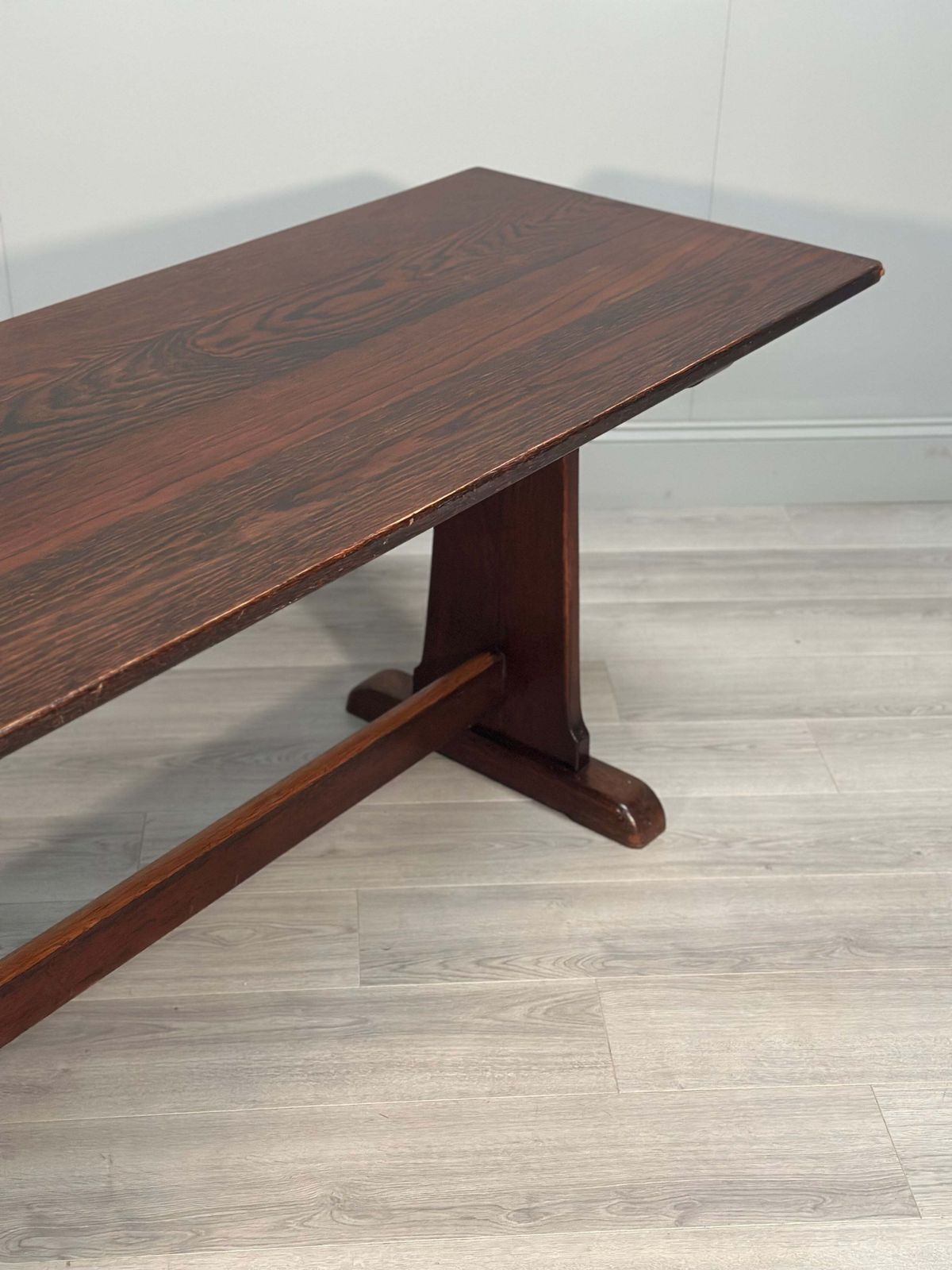 Large Military Arts & Crafts Oak Refectory Table photo Furniture