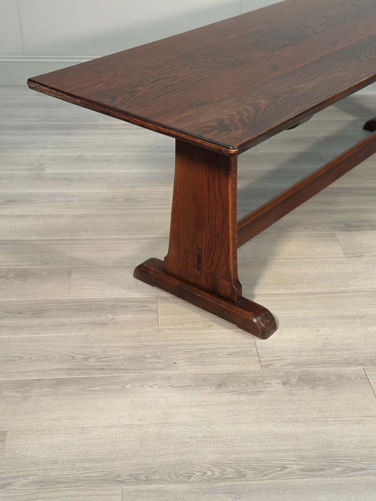 Large Military Arts & Crafts Oak Refectory Table photo buy