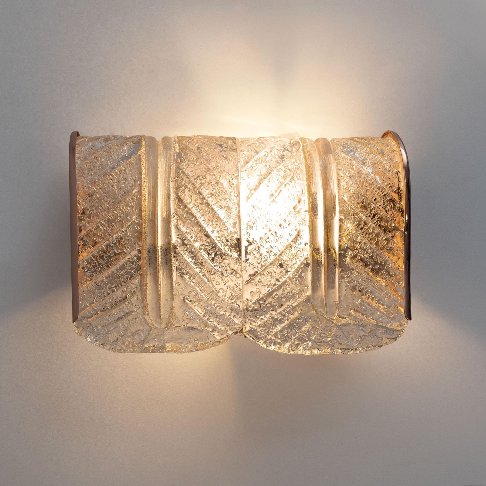 Pair Of Barovier E Toso Murano Glass And Copper Wall Lamps photo 1611.0