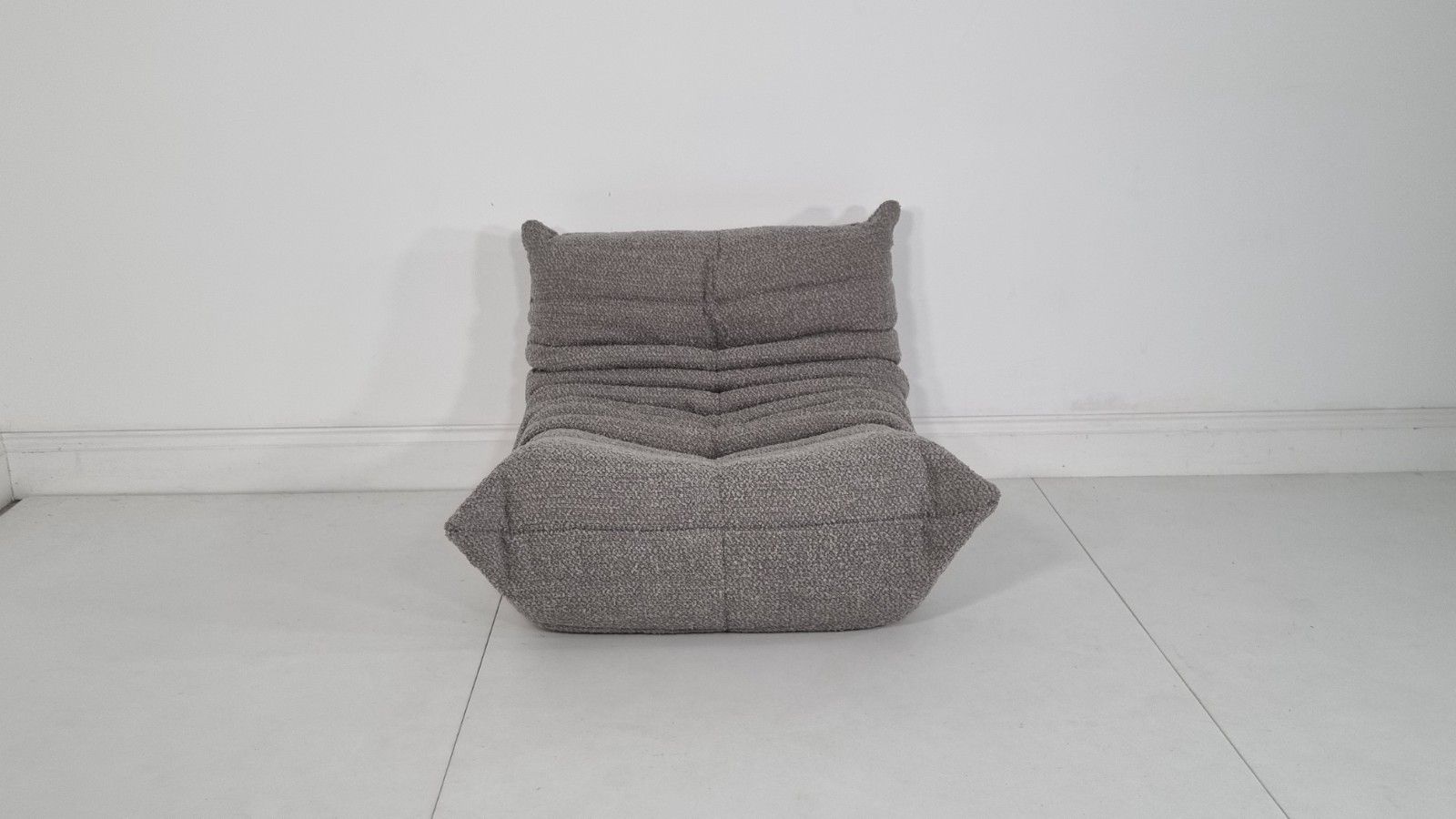 Ligne Roset Togo Chair In Grey Boucle In Immaculate Condition photo for sale
