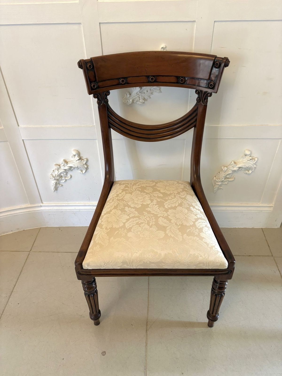 photo furniture Antique English Early 20th Century Mahogany Dining Chairs Set Of Ten