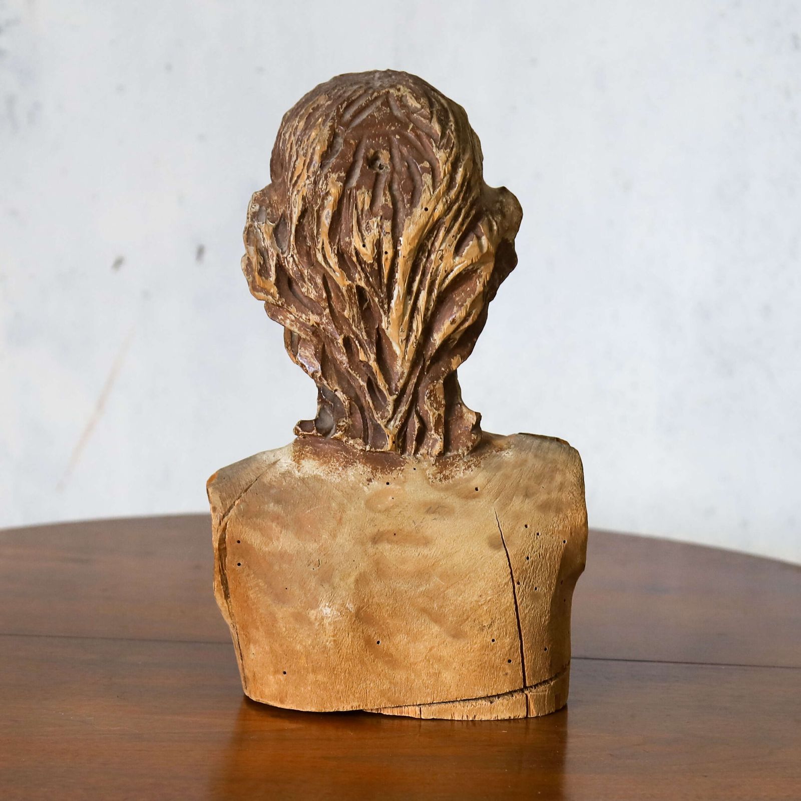 18th Century Polychrome Olive Wood Bust – Carved Head Of Christ, Italian, Sicilian photo buy