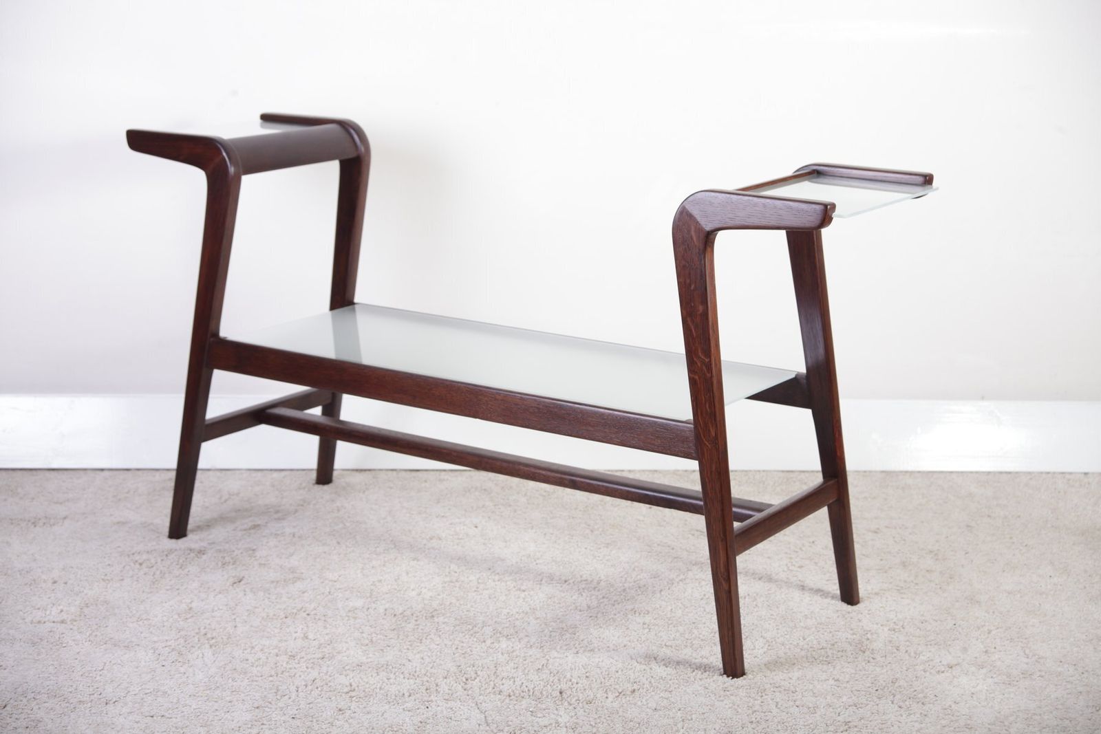 Mid Century Modern Oak Flower Or Bar Or Book Side Stand  From úluv/Krásná Jizba, 1950s photo for sale