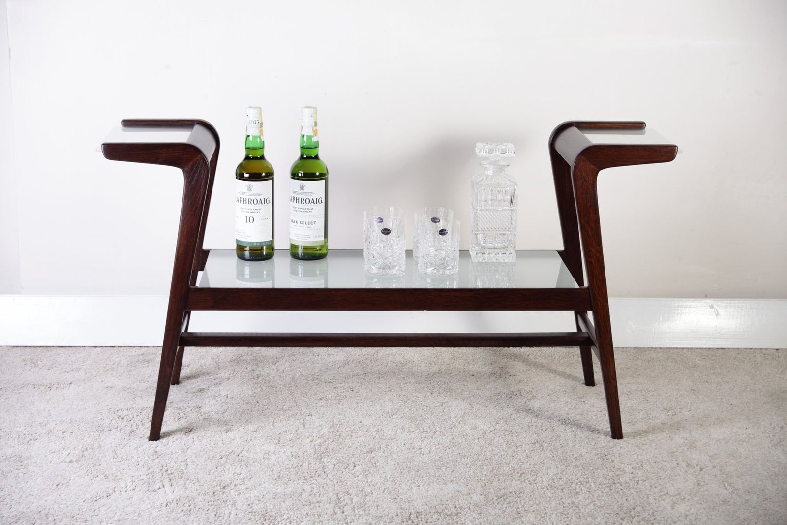 520.0 Mid Century Modern Oak Flower Or Bar Or Book Side Stand  From úluv/Krásná Jizba, 1950s photo