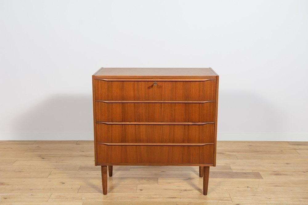 Mid Century Teak Dresser With Dressing Table, Denmark, 1960s photo furniture