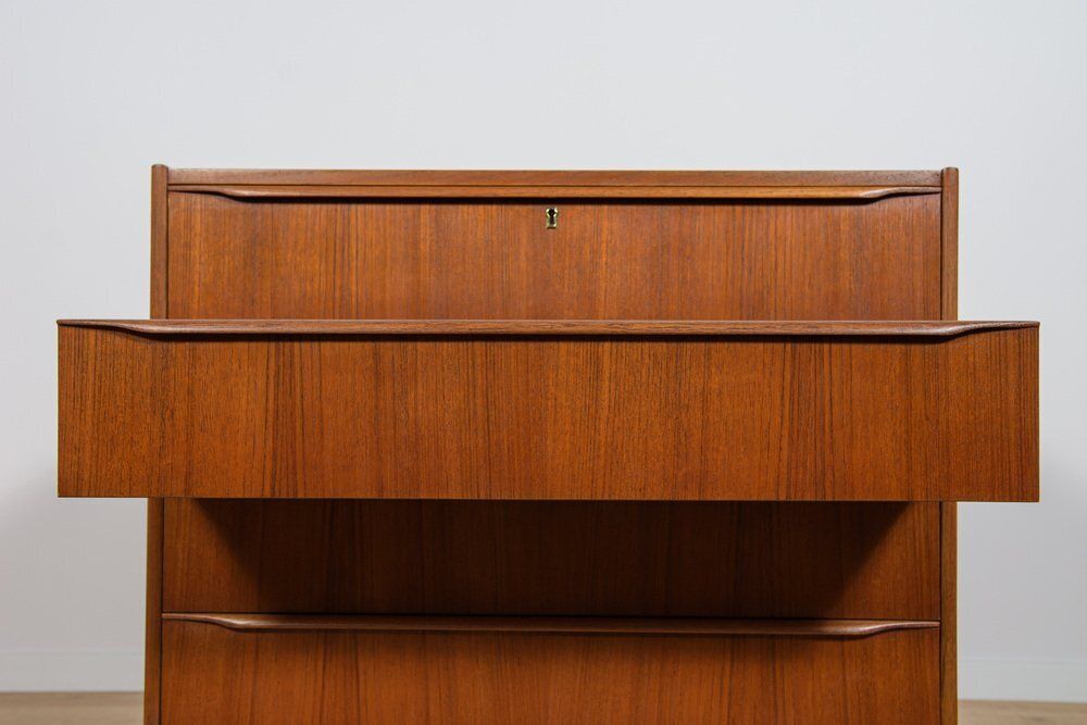 photo buy Mid Century Teak Dresser With Dressing Table, Denmark, 1960s