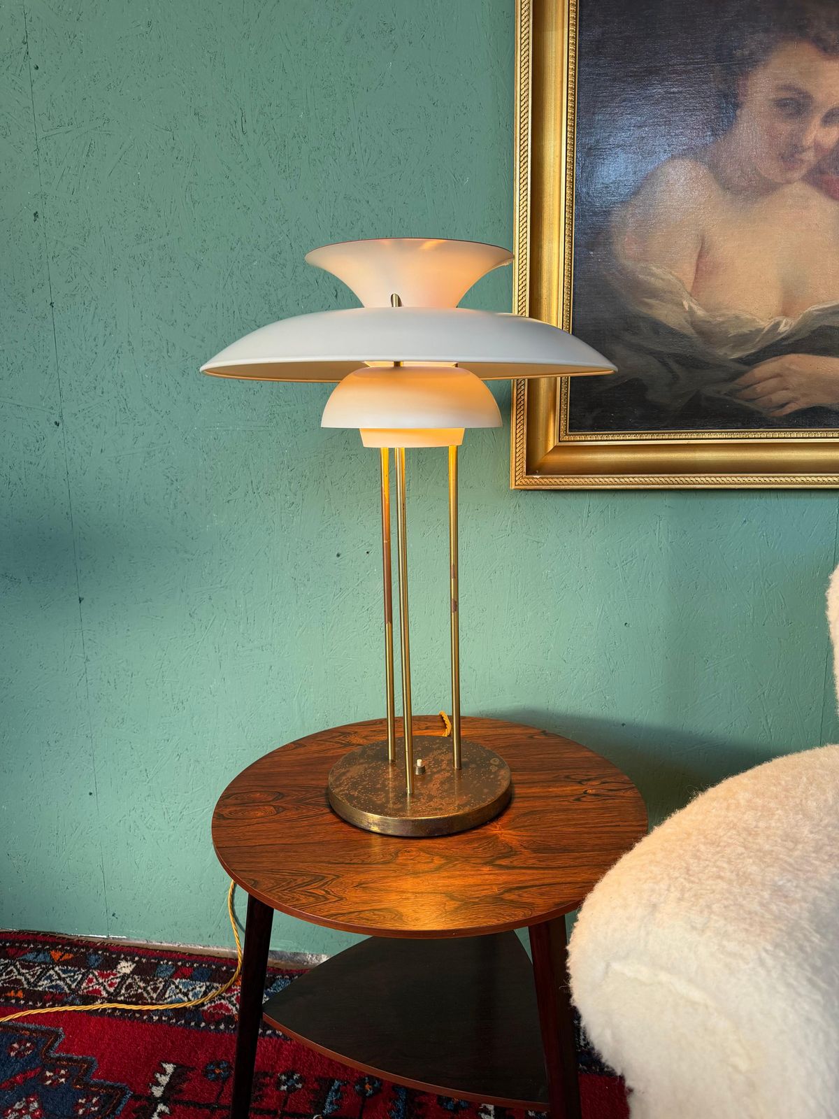 1019.0 Rare Original Ph 5 Table Lamp By Poul Henningsen, Manufactured By Louis Poulsen photo