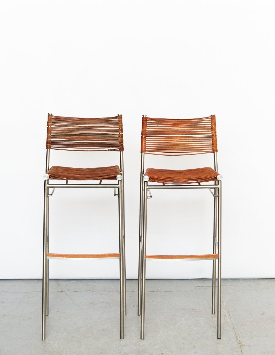 Missb Bar Stools By Tito Agnoli For Pierantonio Bonacina, 1990s, Set Of 2 photo Furniture
