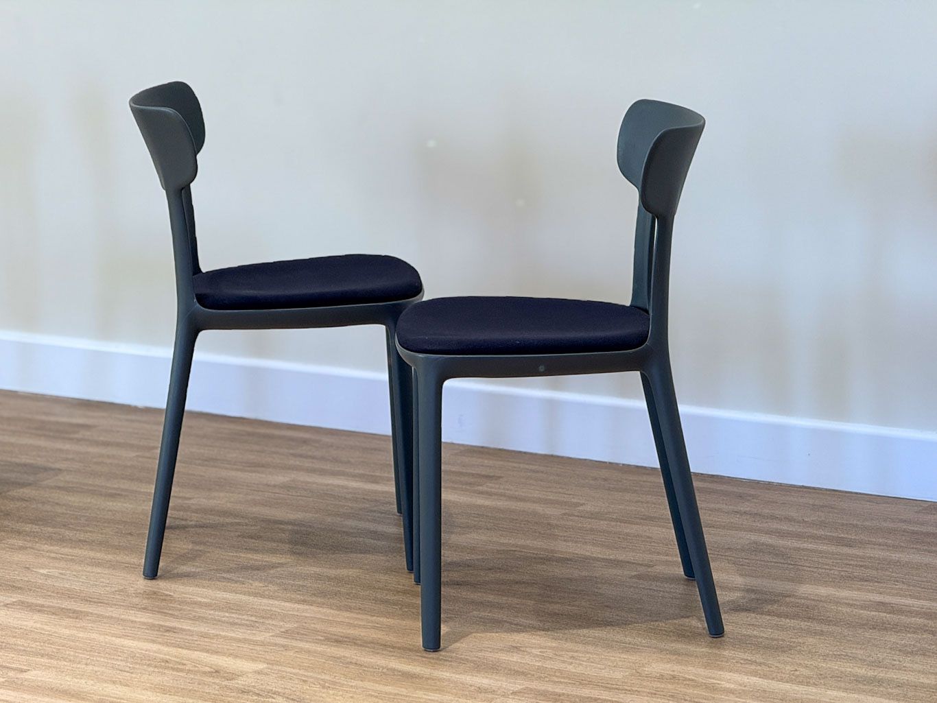 Set Of 4 Canova Dining Chairs By Claus Breinholt For Infiniti – Dark Grey Modern Design photo buy