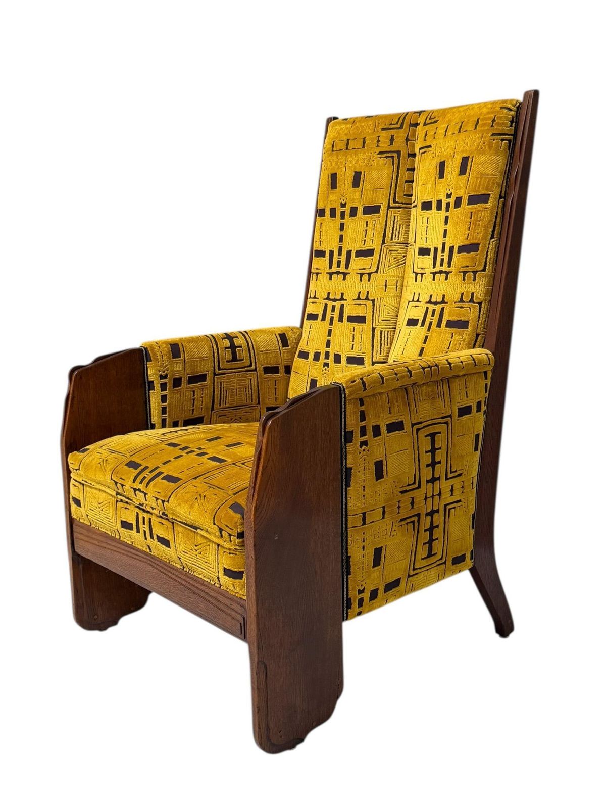Art Deco Amsterdamse School Lounge Chair By Cornelis Van Der Sluys, 1918 photo for sale