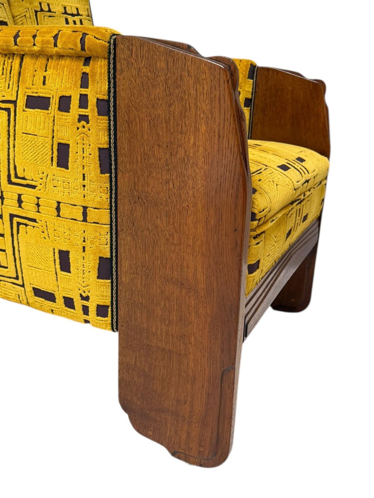photo for sale Art Deco Amsterdamse School Lounge Chair By Cornelis Van Der Sluys, 1918