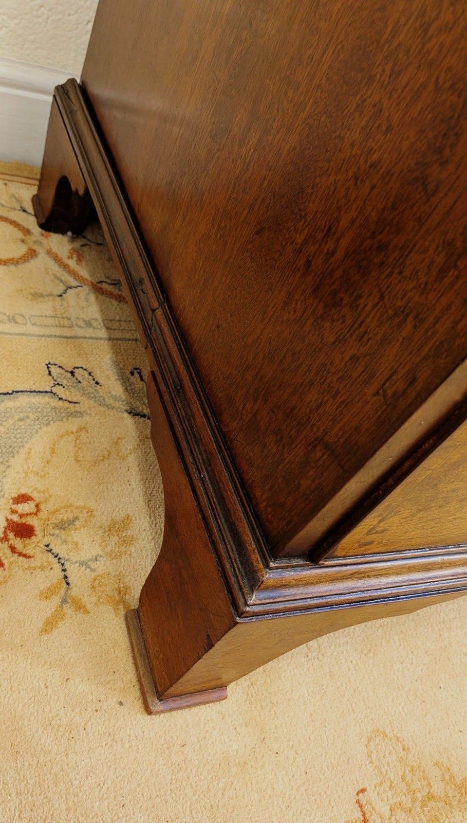Georgian Inlaid Mahogany 2 Over 3 Chest Of Drawers photo vintage