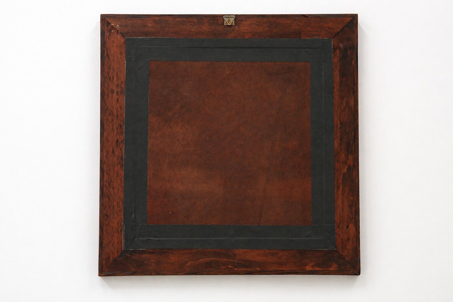Home Decor 20th Century Rectangular Geometric Brown Wood Marquetry Mirror By Pio Zanotti, Italian Design photo