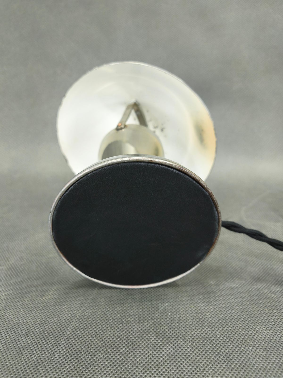 Bauhaus Chromen Tafellamp Met Verstelbare Kap, Jaren 1930 photo vintage