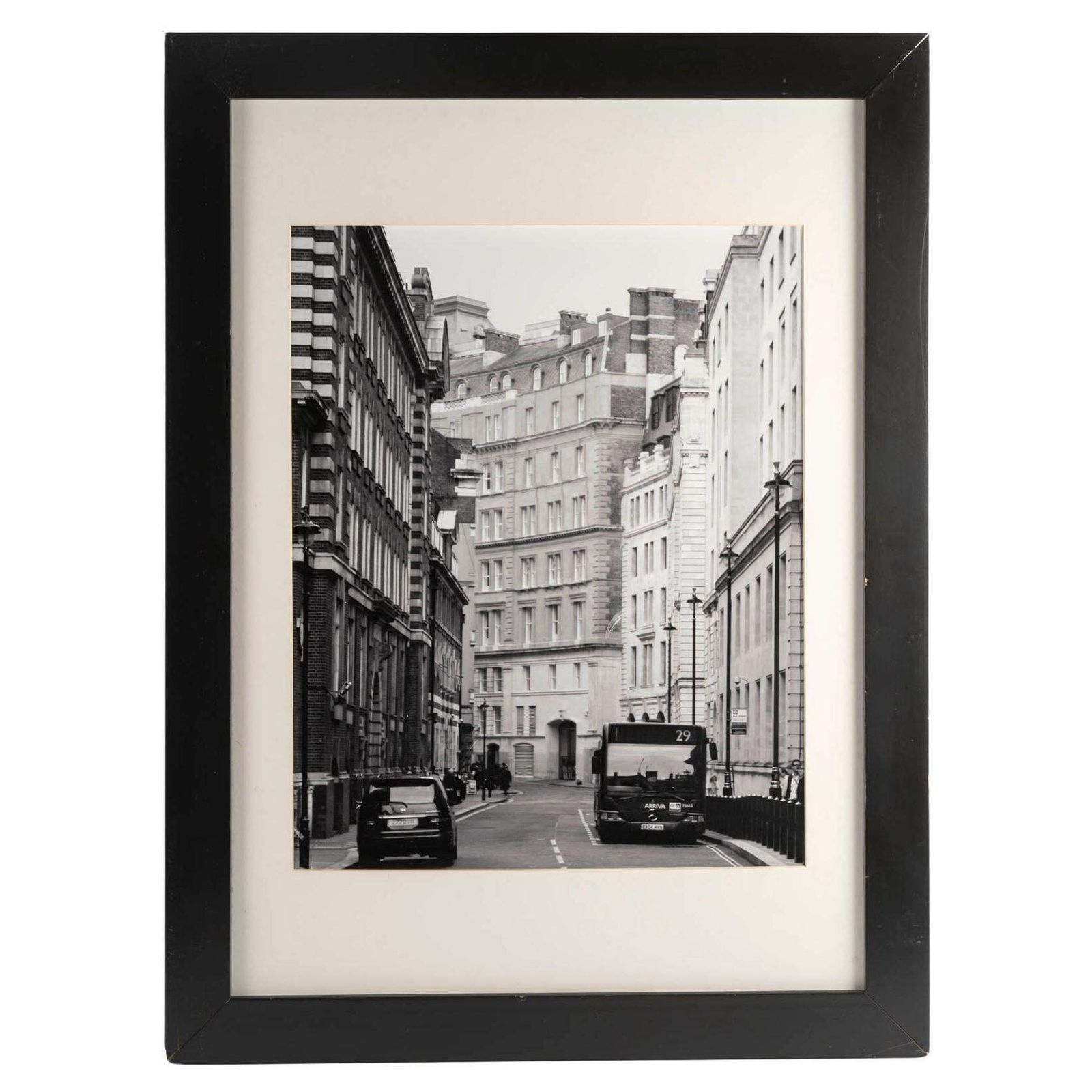 Large Photograph, Street Scene In A Town, 20th Century.