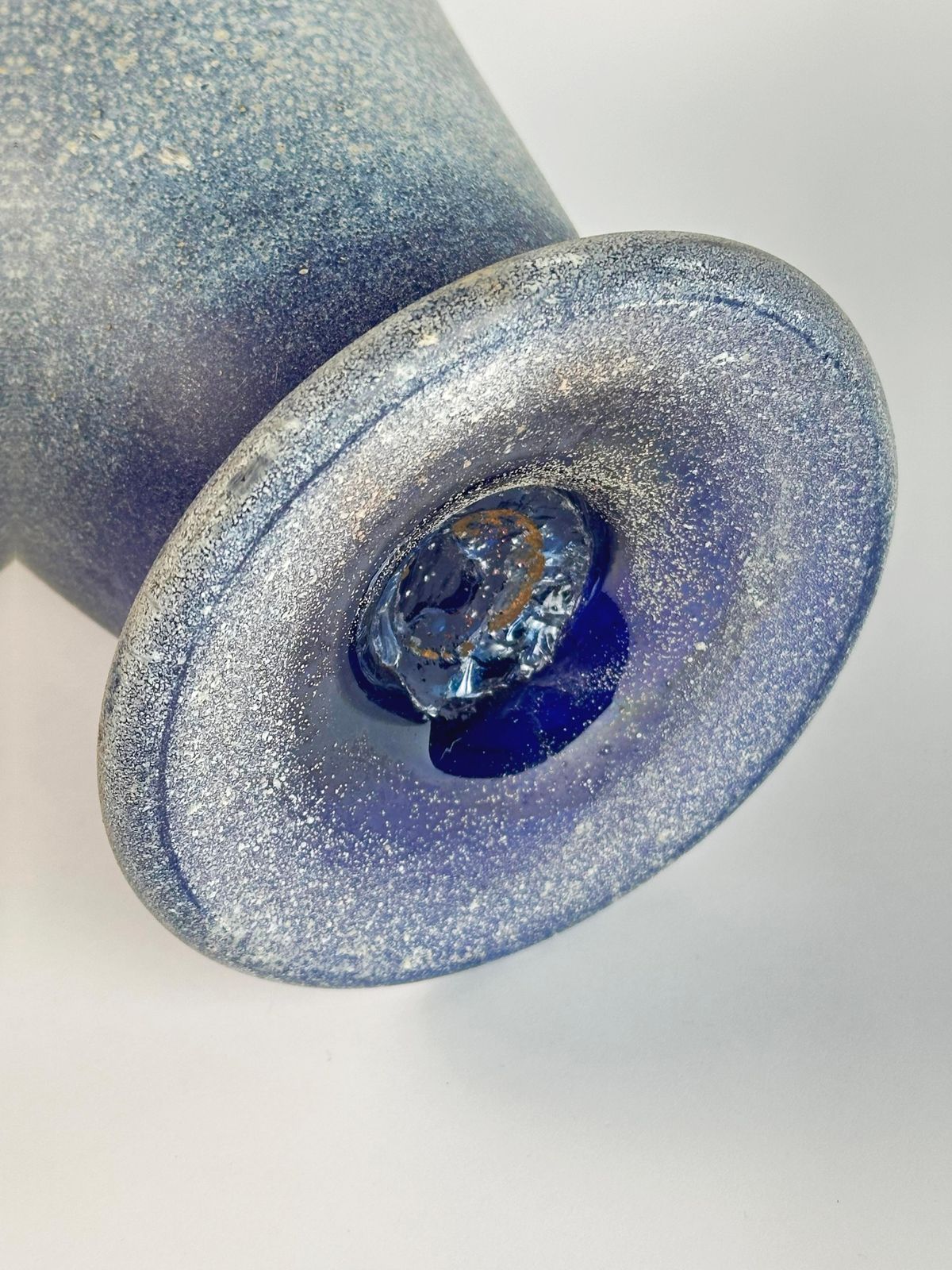 photo furniture Murano Scavo Glass Amphora Vase By Seguso, Cobalt Blue, 1970s