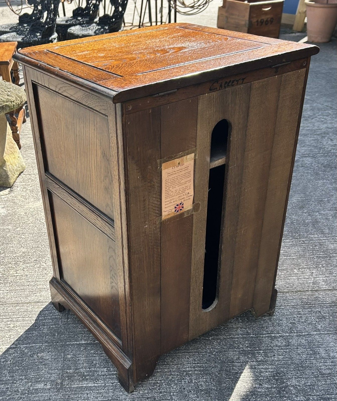 photo for sale Good Quality Cumpers Of Salisbury English Oak Cupboard Side Cabinet