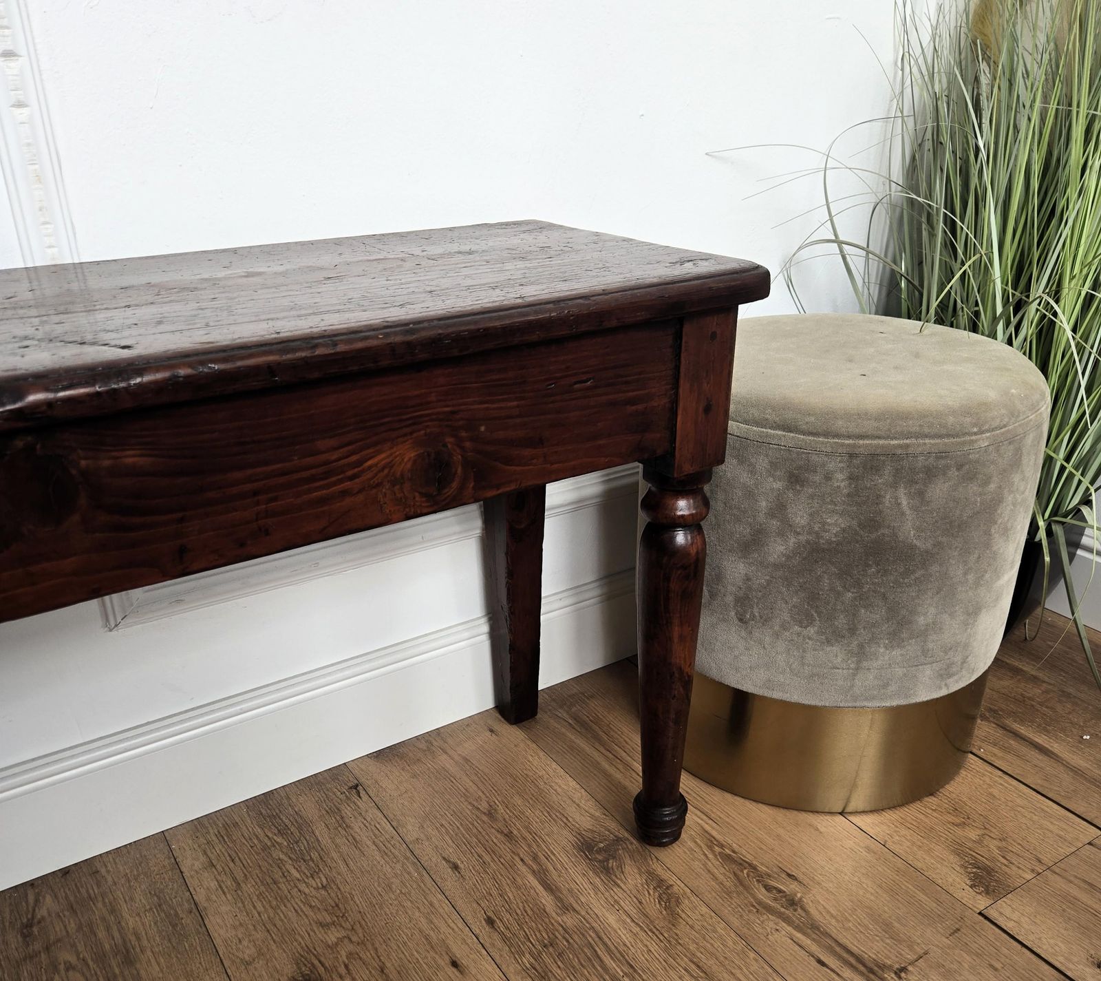 Italian Antique Wooden Bench Side Table photo 1507.0