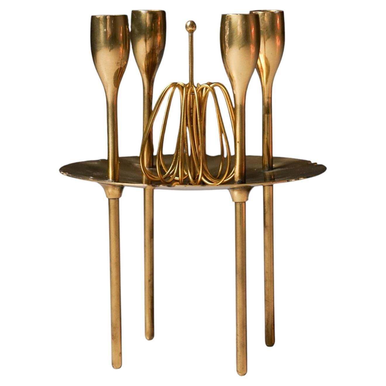 Rare Scandinavian Modern Candelabra, Paavo Tynell, Taito Oy, 1930/1940s