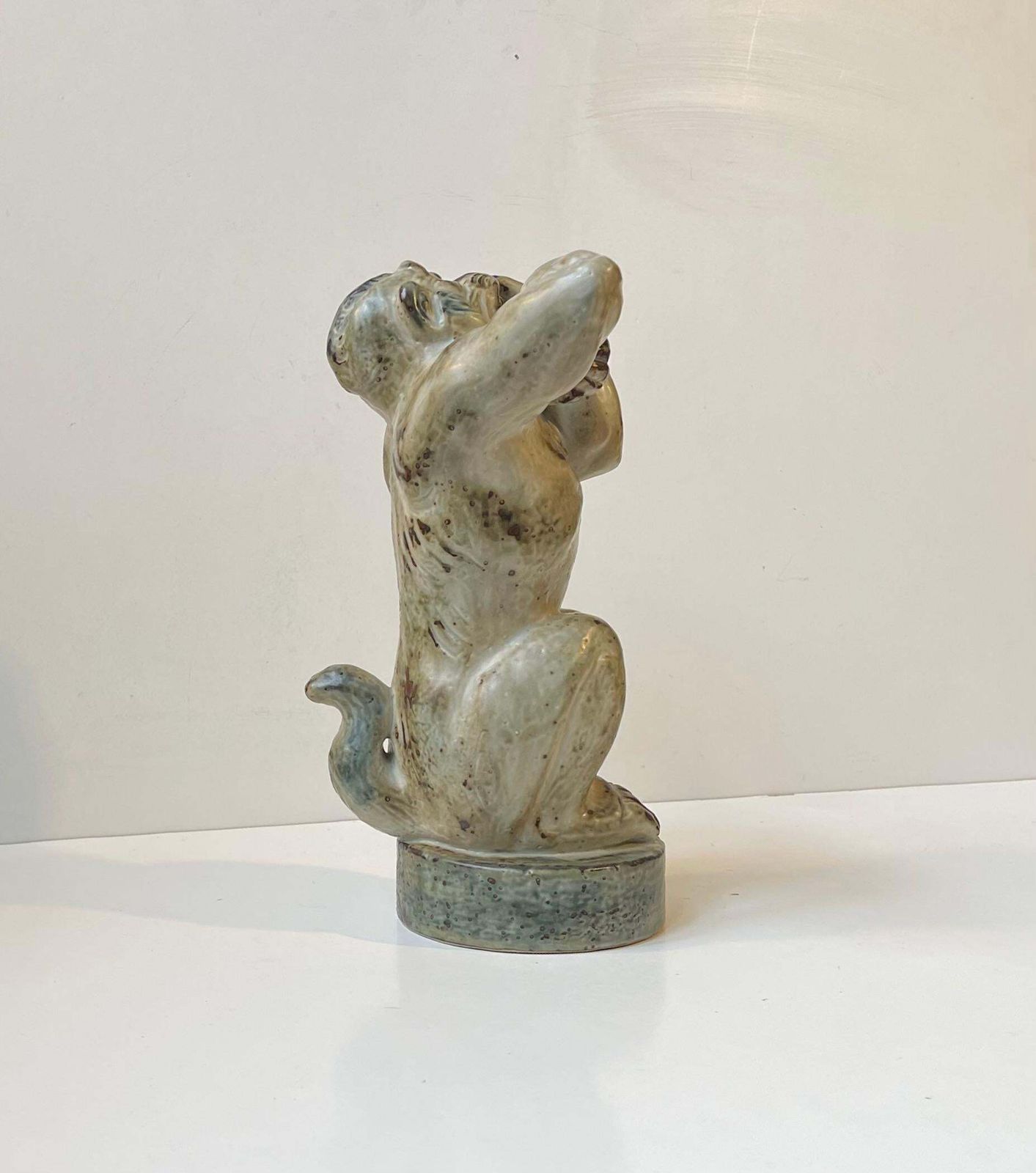 Knud Kyhn Roaring Gorilla In Glazed Stoneware For Royal Copenhagen, 1950s photo 893.0