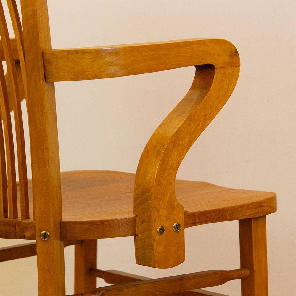 Vintage Oak Office Chair From The Spanish 1940s. photo buy