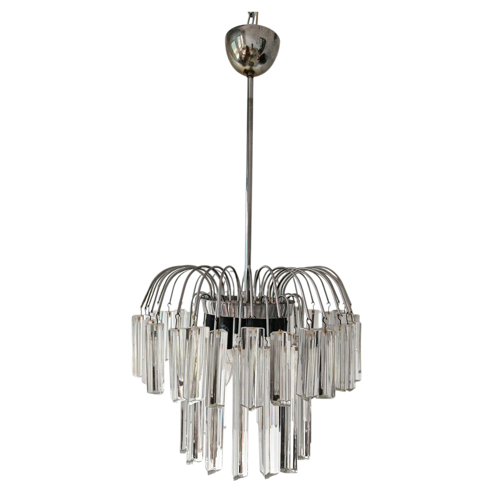 Mid Century Modern "Fountain" Chandelier By Venini, Italy 1960s