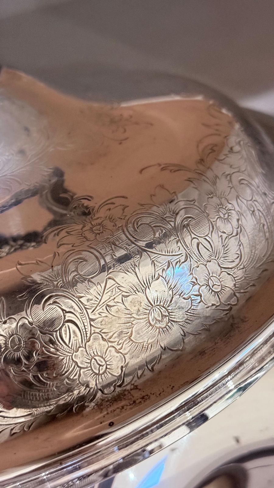 Antique Silver Plated Large Silver Serving Dish With Lid Luxury Tableware Ornate photo vintage