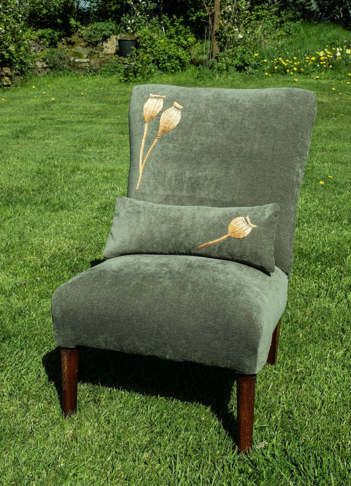 Newly Upholstered Bedroom Chair
