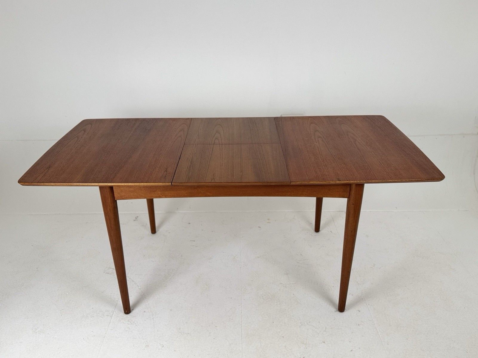 Mid Century  Rectangle Extending Jentique Dining Table 4 Matched Chairs Teak Mcm photo for sale