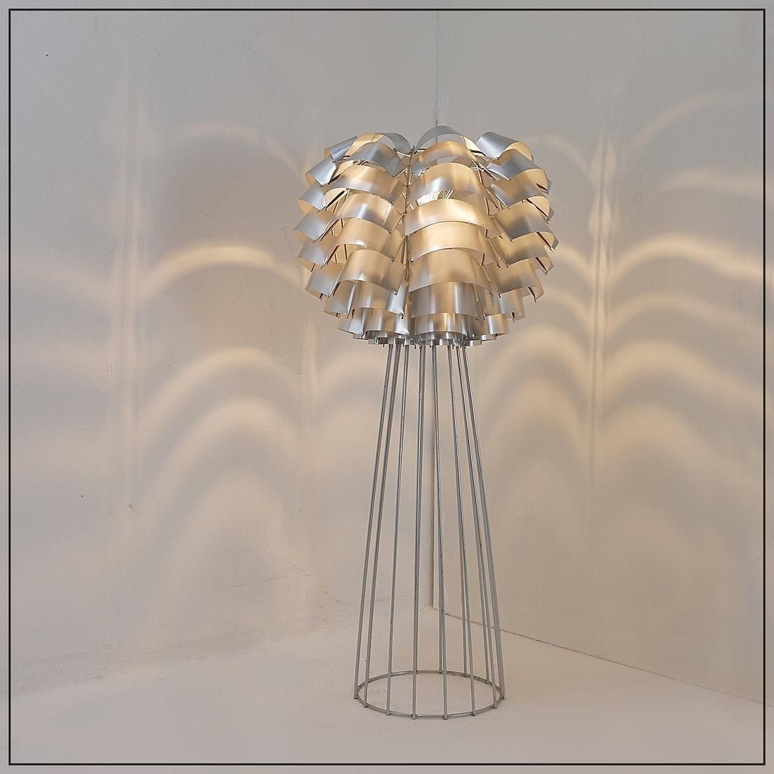 Max Sauze Floor Lamp, Mod. Orion 45, Metal, Mid Century Modern, France photo vinterior