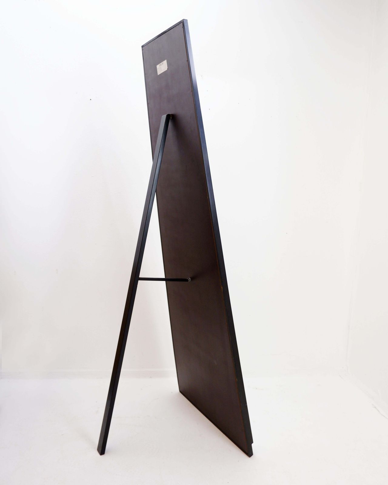 Home Decor Art Deco Pyramid Floor Mirror, Wood & Synthetic, Belgium, 20th Century photo