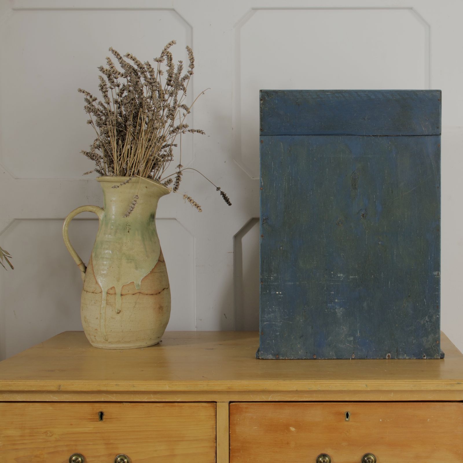 Vintage Painted Tabletop Chest Of Drawers photo vinterior