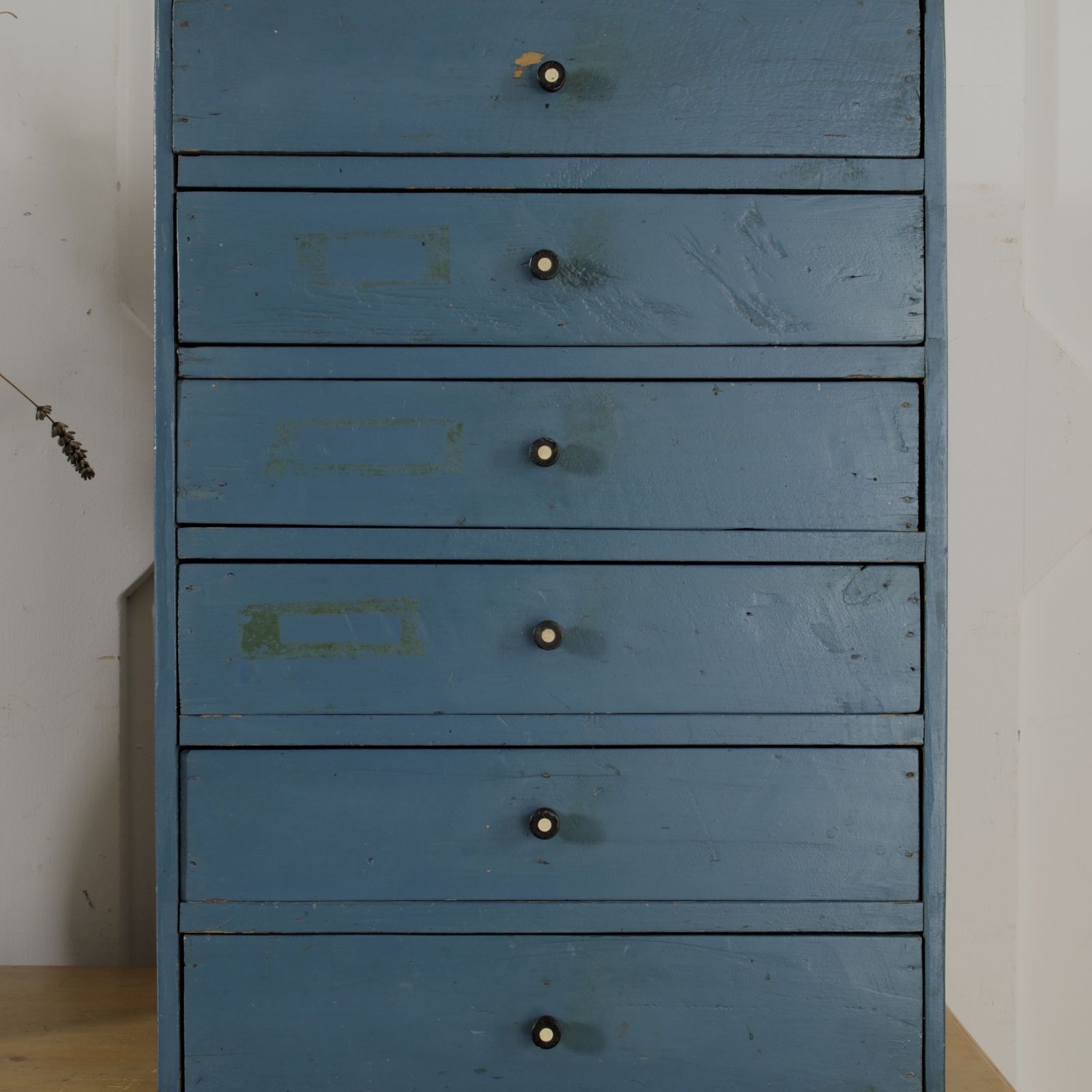 photo for sale Vintage Painted Tabletop Chest Of Drawers