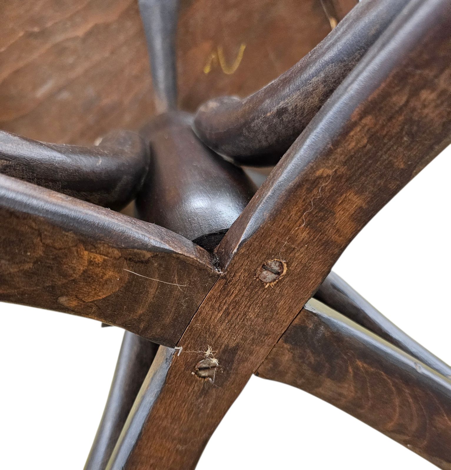 photo furniture Viennese Secessionist / Art Nouveau Style Bentwood Swivel Desk Chair Width 60 Depth 55 Height 82 Seat Height 48 Cm