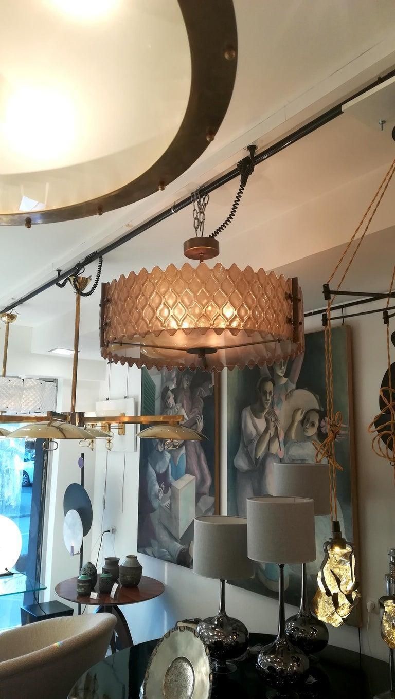 Chandelier With Golden Murano Parts Around photo buy