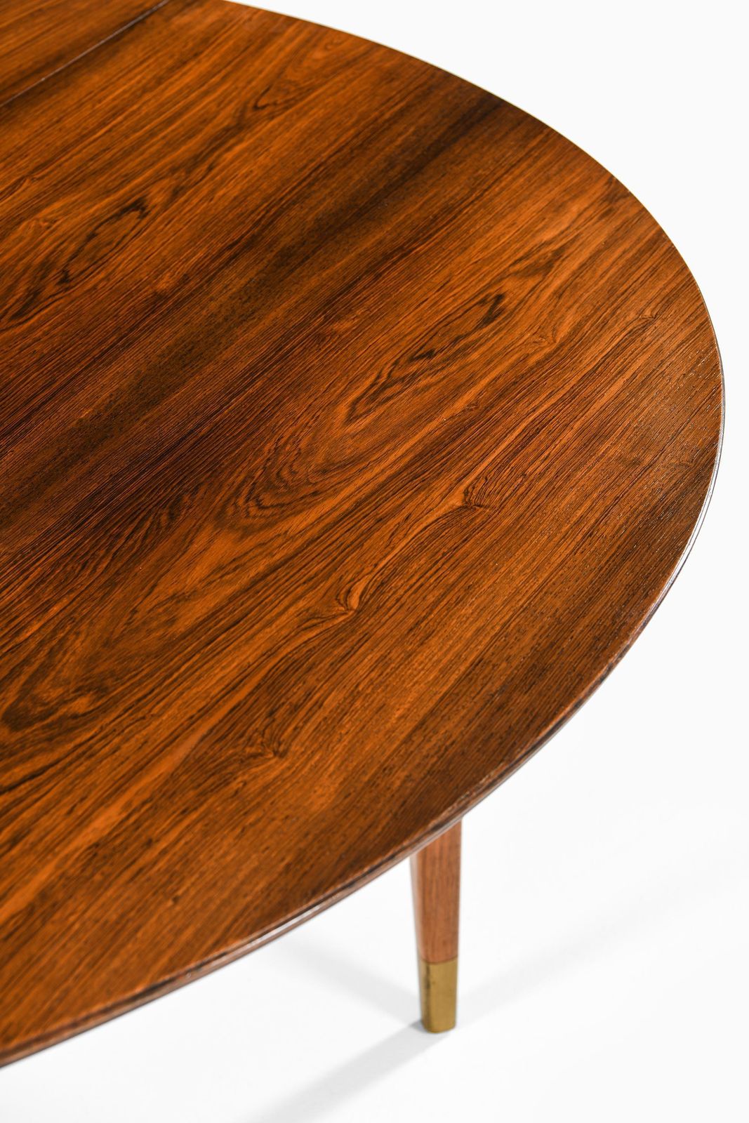 Rare Dining Table In Brass And Rosewood By Ernst Kühn, 1950s photo 7298.0