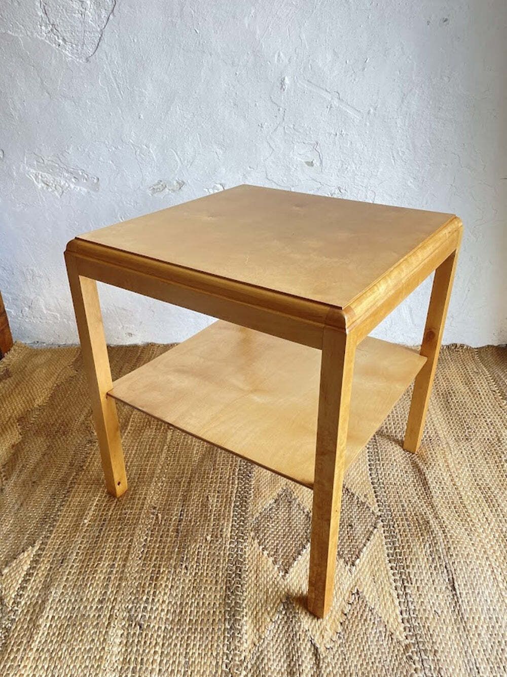 Swedish Modern Birch Side Table, Circa 1950 photo 244.0