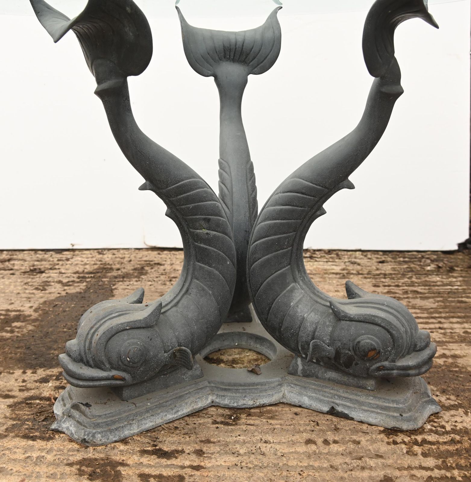 Bronze Sea Serpent Table Garden Dining Italian Grand Tour photo vinterior