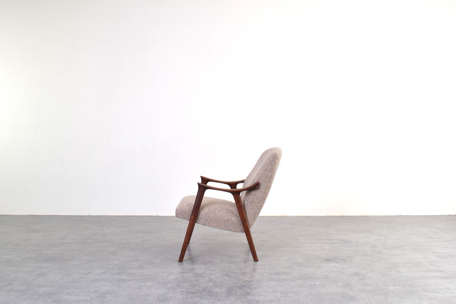 Mid Century „Tenor” Teak & Boucle Armchair From Møre Lenestolfabrikk, 1960s. photo Furniture