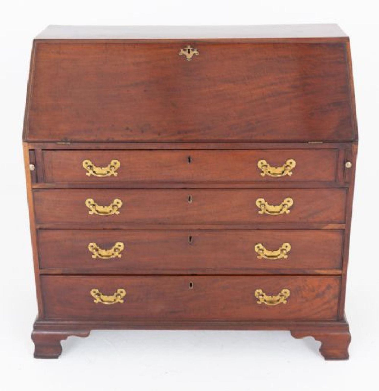 Georgian Bureau Desk Period Antique Mahogany 1800 photo for sale