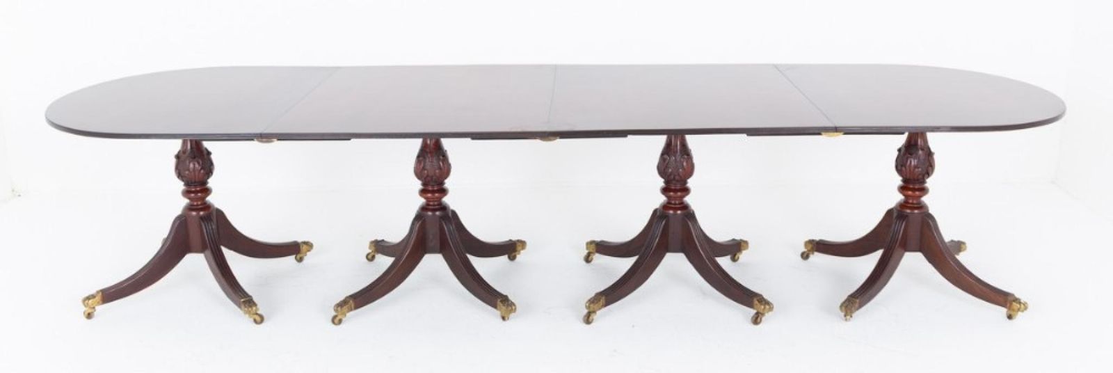 Regency Pedestal Table Xl Revival Mahogany 24 Seater photo furniture