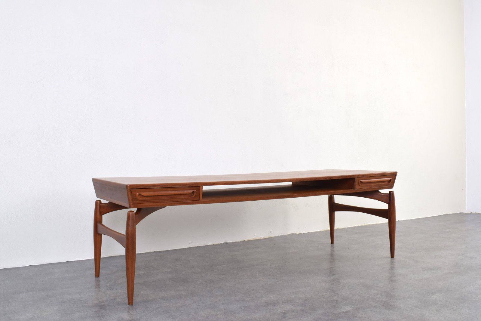 Mid Century Teak Coffe Table By Johannes Anderen For Trensum Möbelfabrik, 1960s. photo vinterior