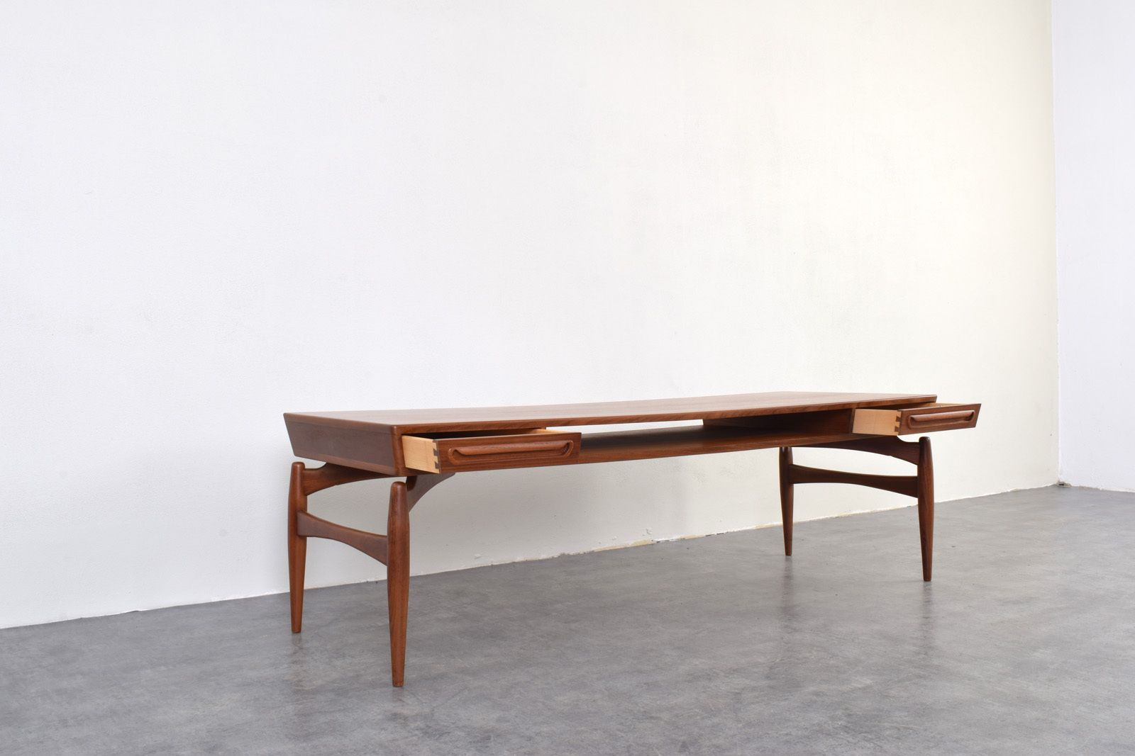 Mid Century Teak Coffe Table By Johannes Anderen For Trensum Möbelfabrik, 1960s. photo vintage