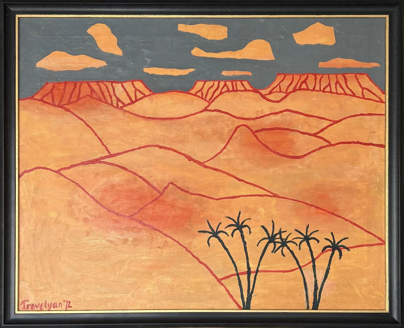 Julian Trevelyan, British (1910 – 1988) 'Sahara' Oil On Canvas, 1972 110cm Wide X 90cm High X 4cm Deep