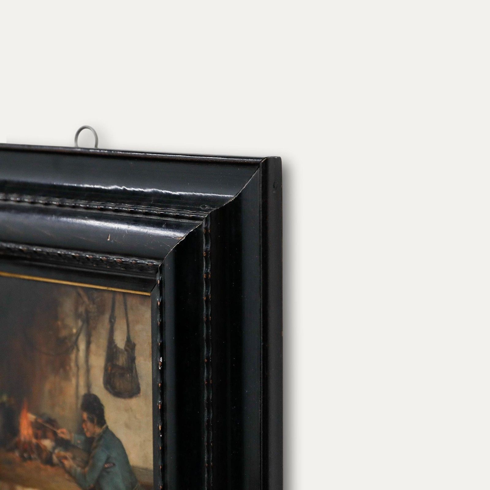 Antal Neogrady (1861 1942) Framed 1882 Oil, Tending The Fire photo buy