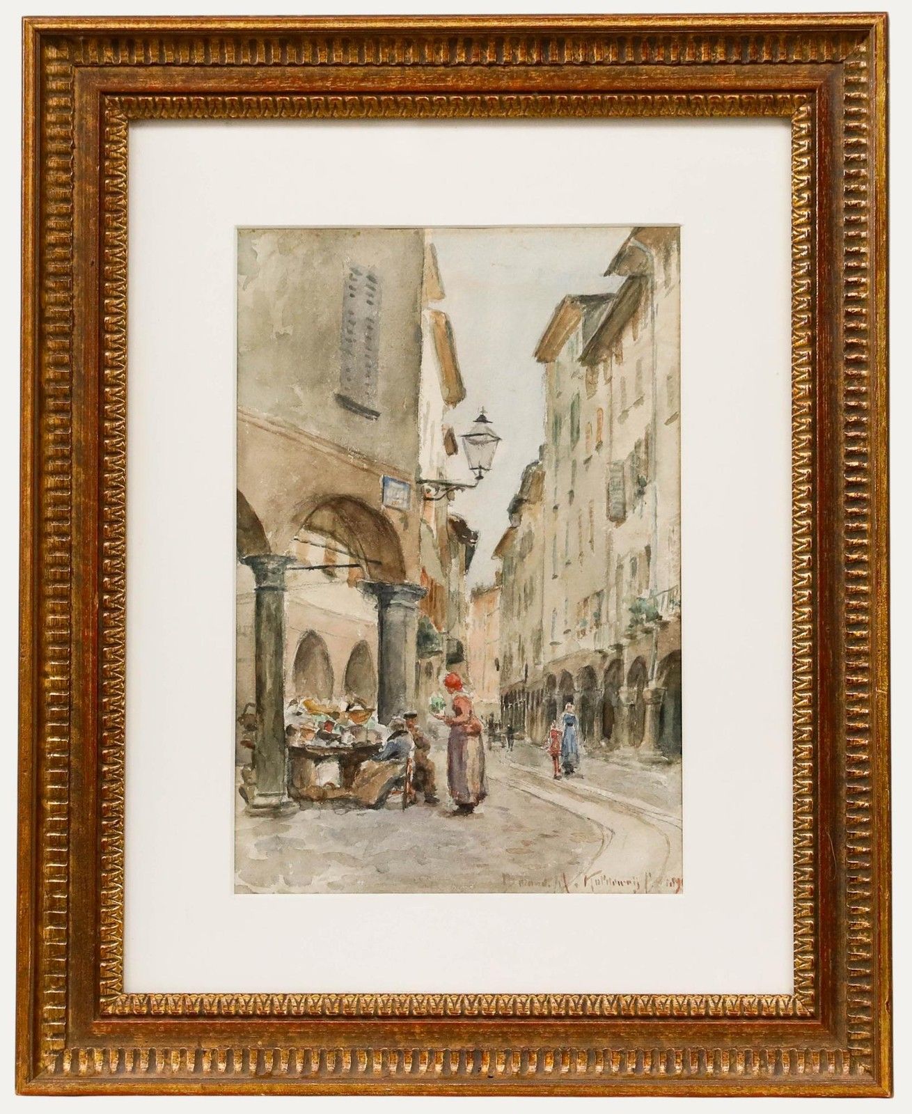 Bernard Marie Koldeweij (1859 1898) 1891 Watercolour, The Street Vendor