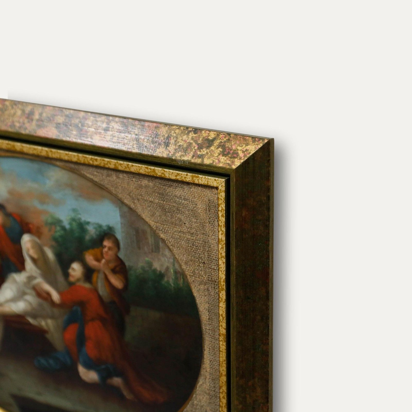 Framed 19th Century Oil Dormition Of The Virgin Mary photo 550.0