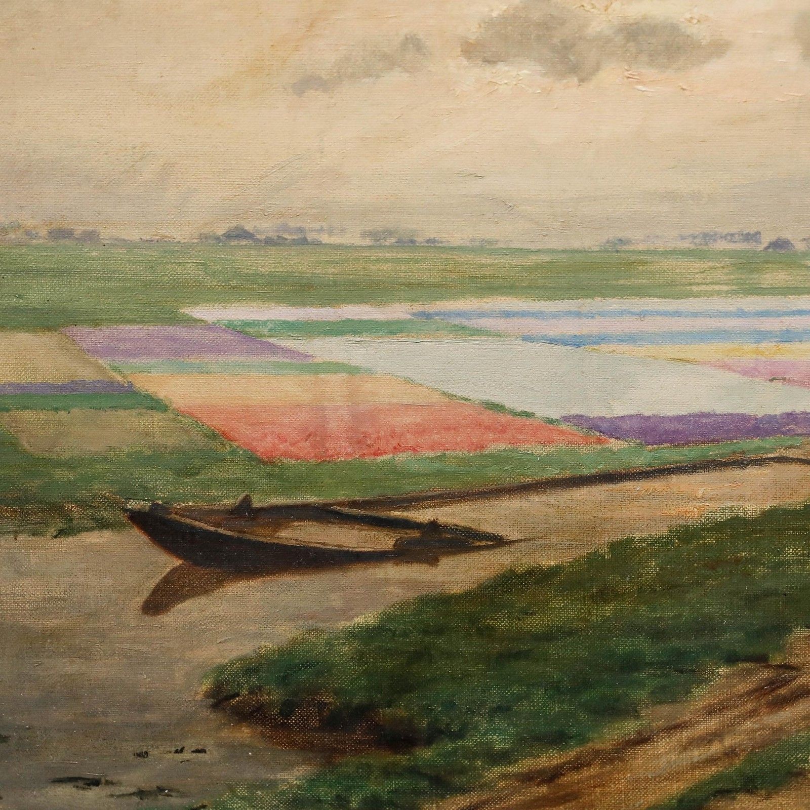 Paulus Gildemeester (1858 1930) Early 20th Century Oil, Fields Of Flowers photo 550.0