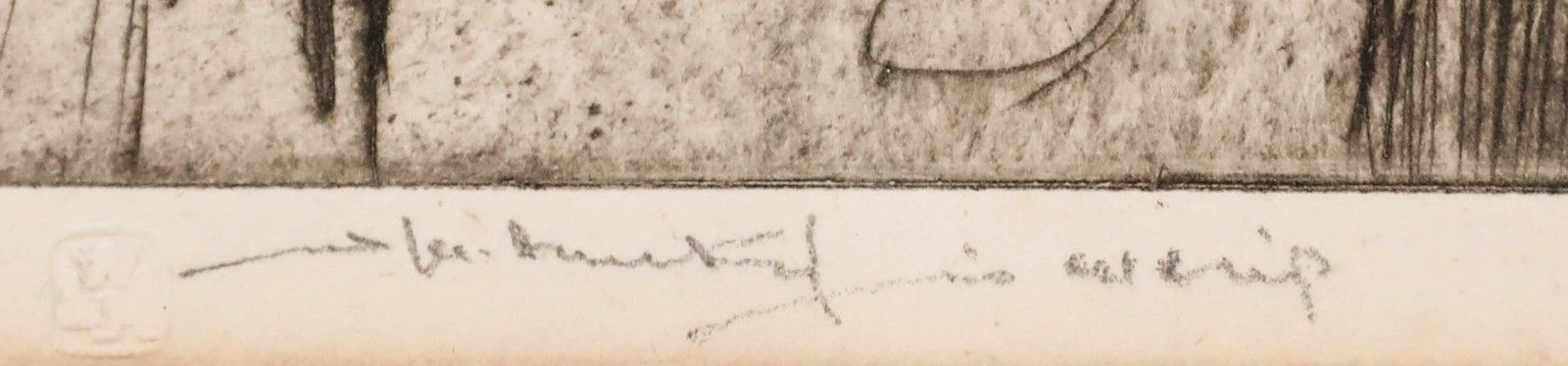 William Lee Hankey (1869 1952) Early 20th Century Etching, Mother And Child photo vinterior